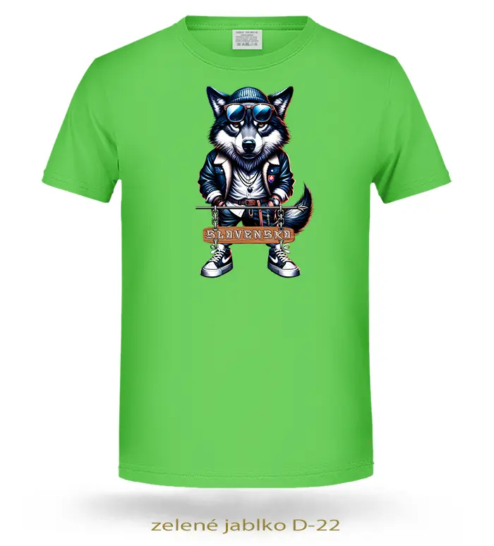 Tričká detské VLK ČAU KÁMO SLOVENSKO
